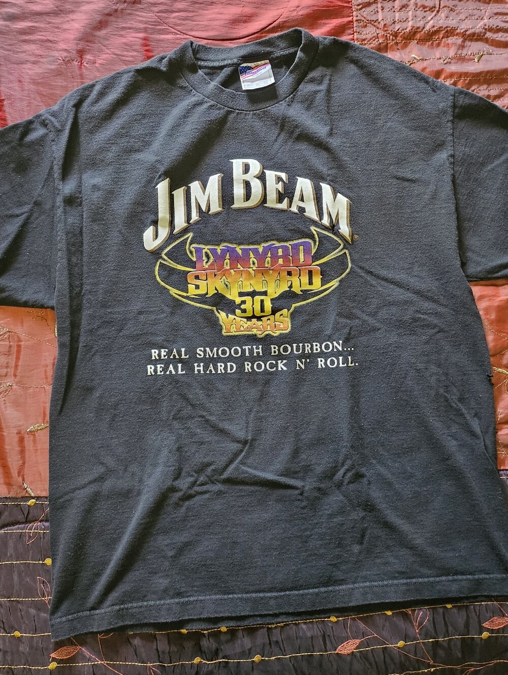 Lynyrd Skynyrd 30 Years Jim Beam XL Vicious Cycle Tour 2003 Band Tee
